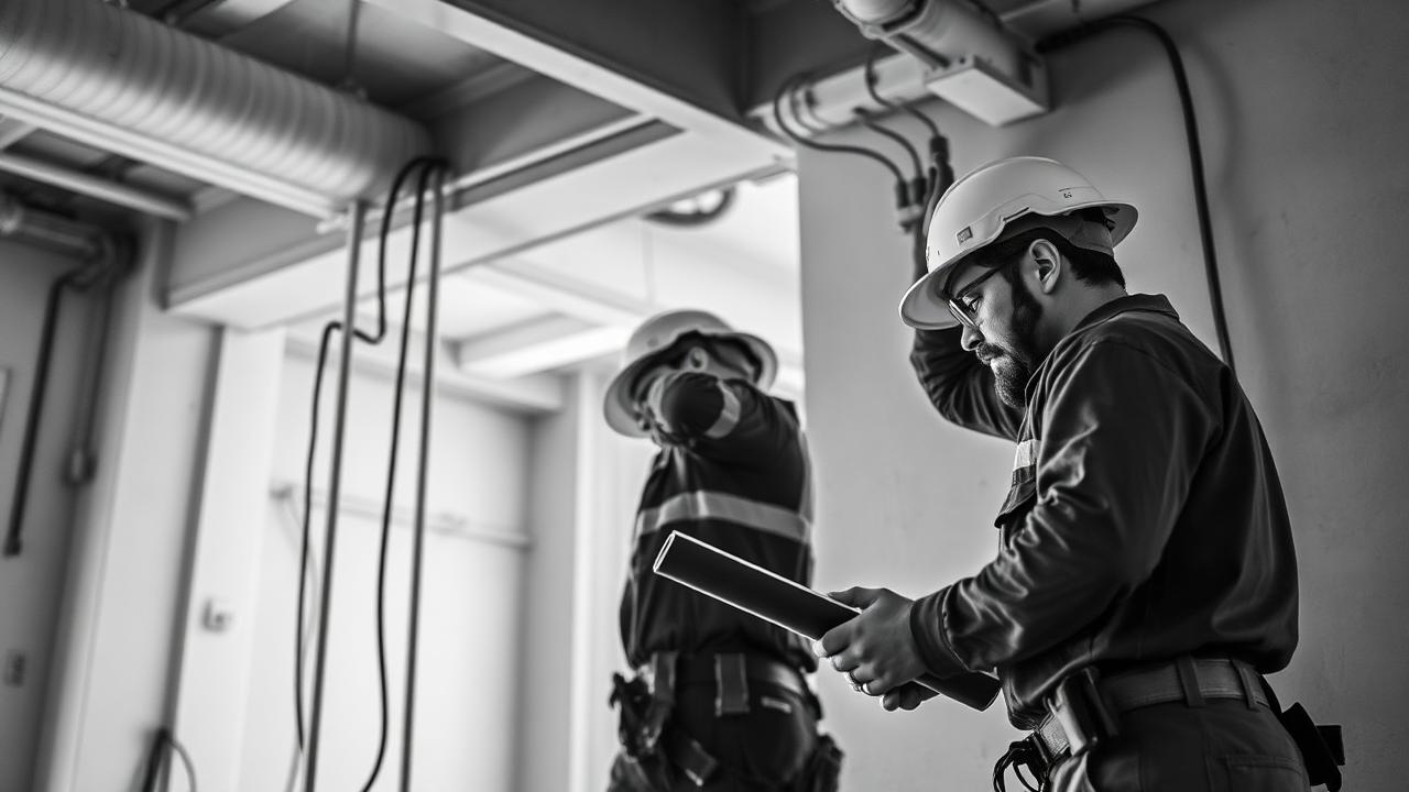 Managed specialist contractors on site